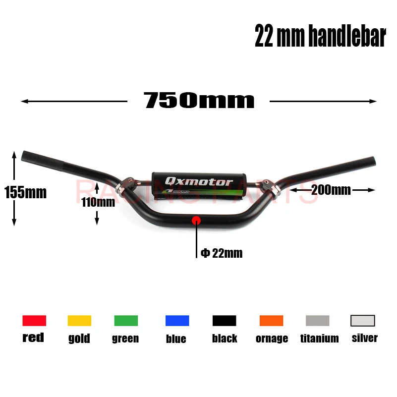 

22mm Handlebar For 110-160cc Mini Dirt Pit Bike MX Motorcycle ATV Quad