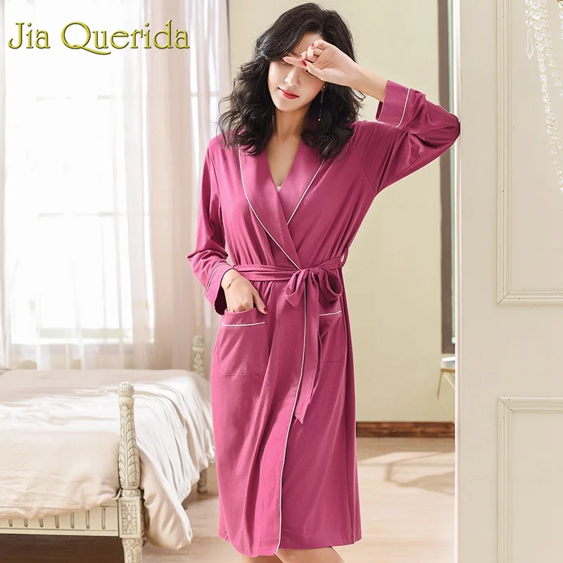 J &amp Q банный халат 2019 новая Брендовая женская домашняя одежда Peignoir Femme Bata Mujer