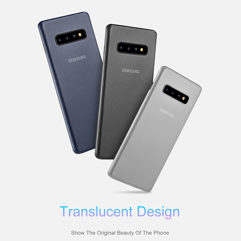 Ультратонкий 0 3 мм чехол для телефона Samsung Galaxy S8 S9 Plus Note 8 9 матовый прозрачный ПК
