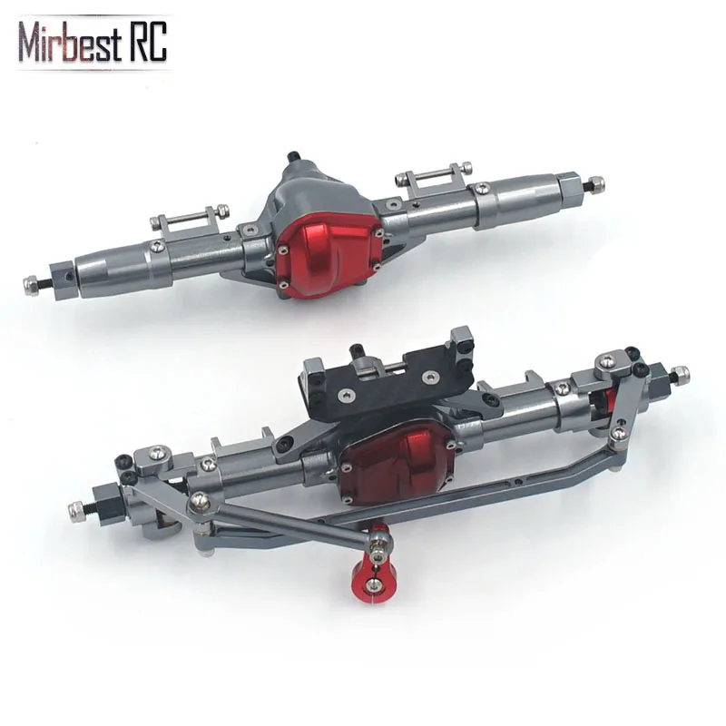 Rc автомобиль полный сплав передний и задний мост с рычагом ЧПУ обработанный для 1:10 Rc Гусеничный осевой SCX10 D90 RC 4WD