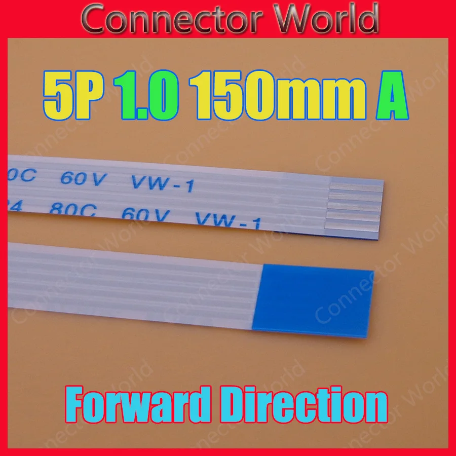 2 500 шт./лот 5pin Новый FFC FPC плоский гибкий кабель 1 0 мм Шаг 5 pin длина вперед 150 ширина 6