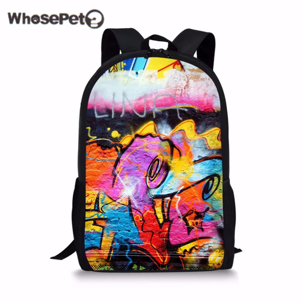 WHOSEPET ранец с единорогом в стиле панк Книга сумка Лидер продаж Модные классные