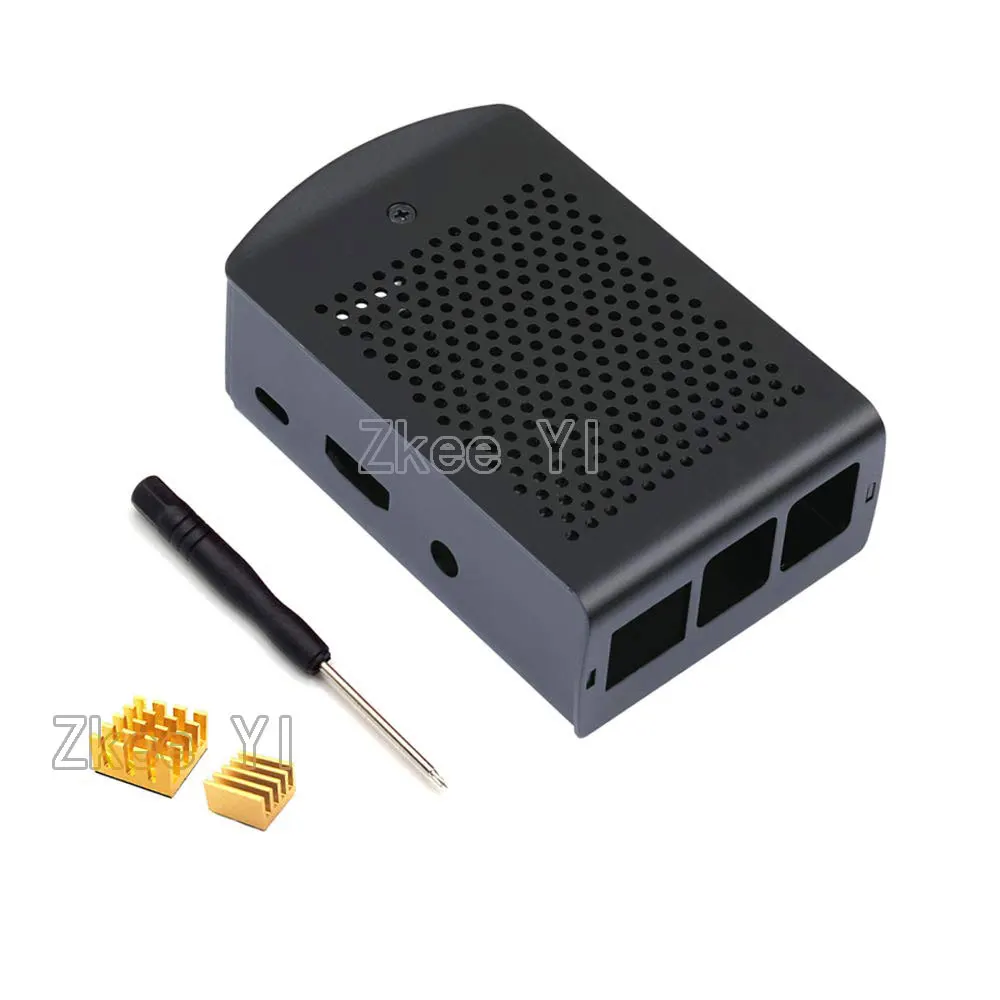 Новейший алюминиевый чехол с радиатором совместимый для модели Pi 3 B + 2