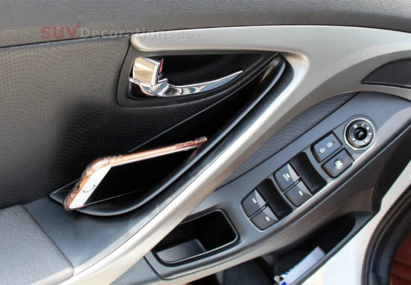 Для hyundai Elantra 2012 2015 пластиковые внутренние передние двери автомобиля Органайзер