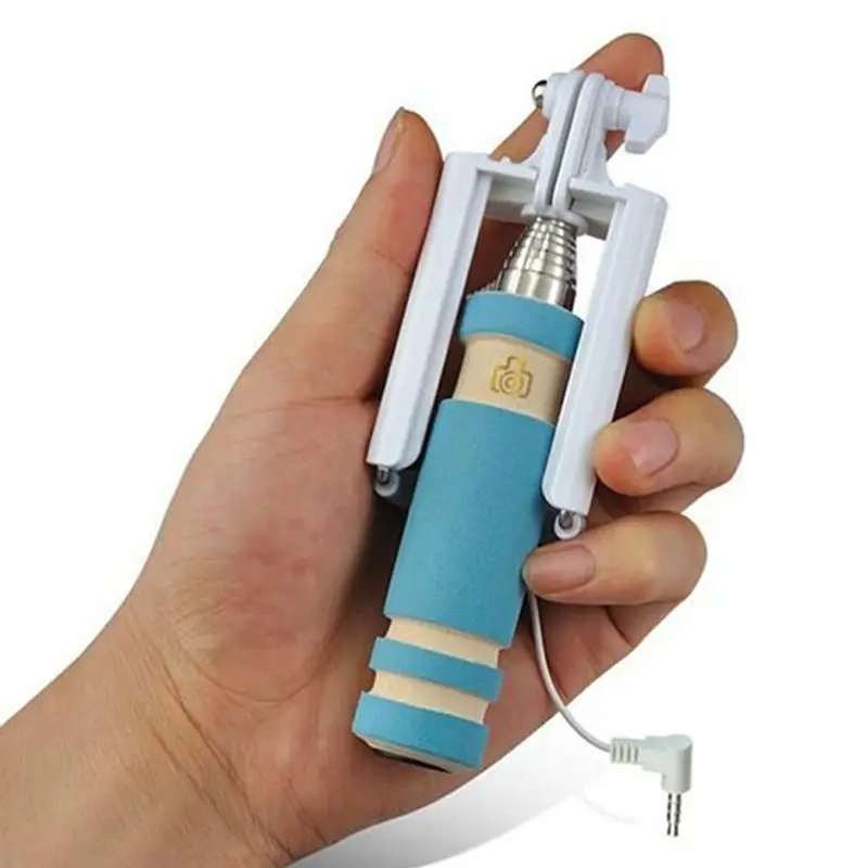 Оптовая продажа проводной монопод Selfie палочки с складной Складной мини-палки |