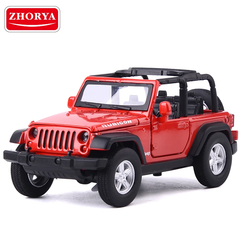 Zhorya 1:32 High Simulation Diecast Metal Jeep Cars Model Kids Pull Back Vehicle-car with Light and Sound Boy Toys For Children |