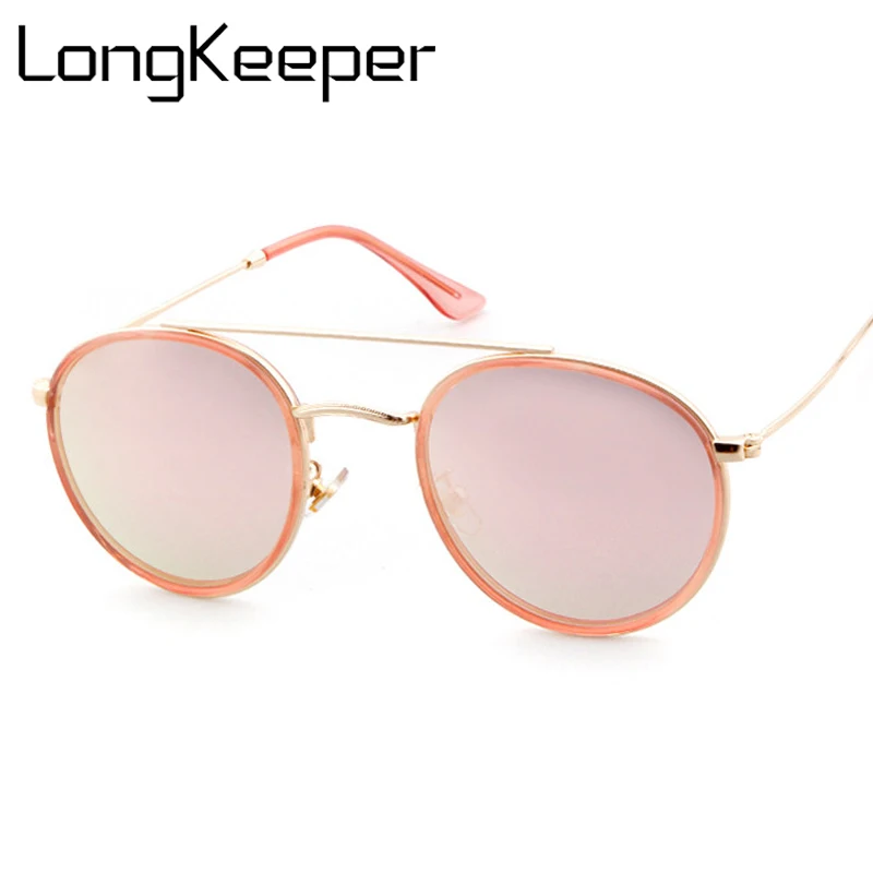 Longkeperer Круглые Солнцезащитные очки женские брендовые дизайнерские Винтажные Солнцезащитные очки зеркальные солнцезащитные очки gafas De Sol Gafas lunette de soleil