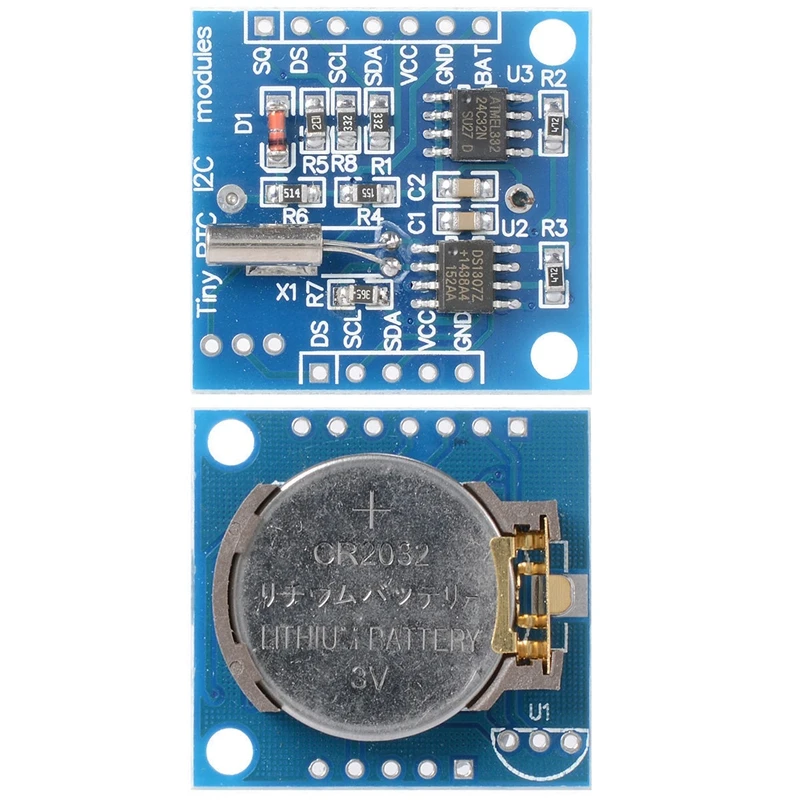 5PCS I2C Tiny RTC DS1307 Real Time Clock Module AT24C32 Board for Arduino TE187 | Электроника