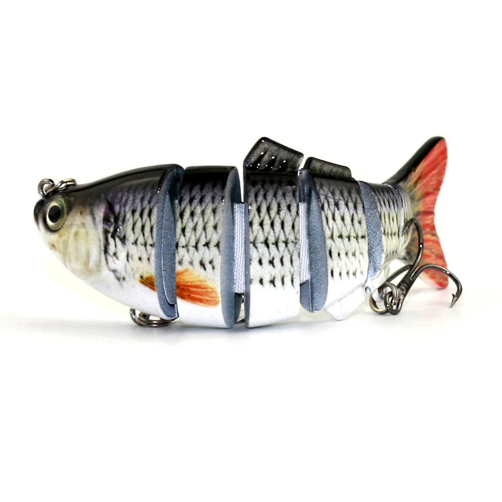 YOUGLE рыболовная приманка 6 сегментов реалистичные брюки Swimbait Мульти соединенная
