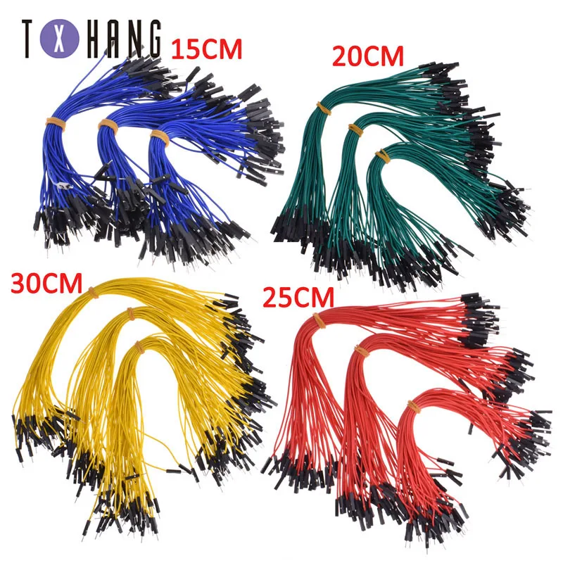 50pcs2.54 мм от мужчины до женщины Длина: 15 см/20 см/25 см/30 см Перемычка провода Dupont