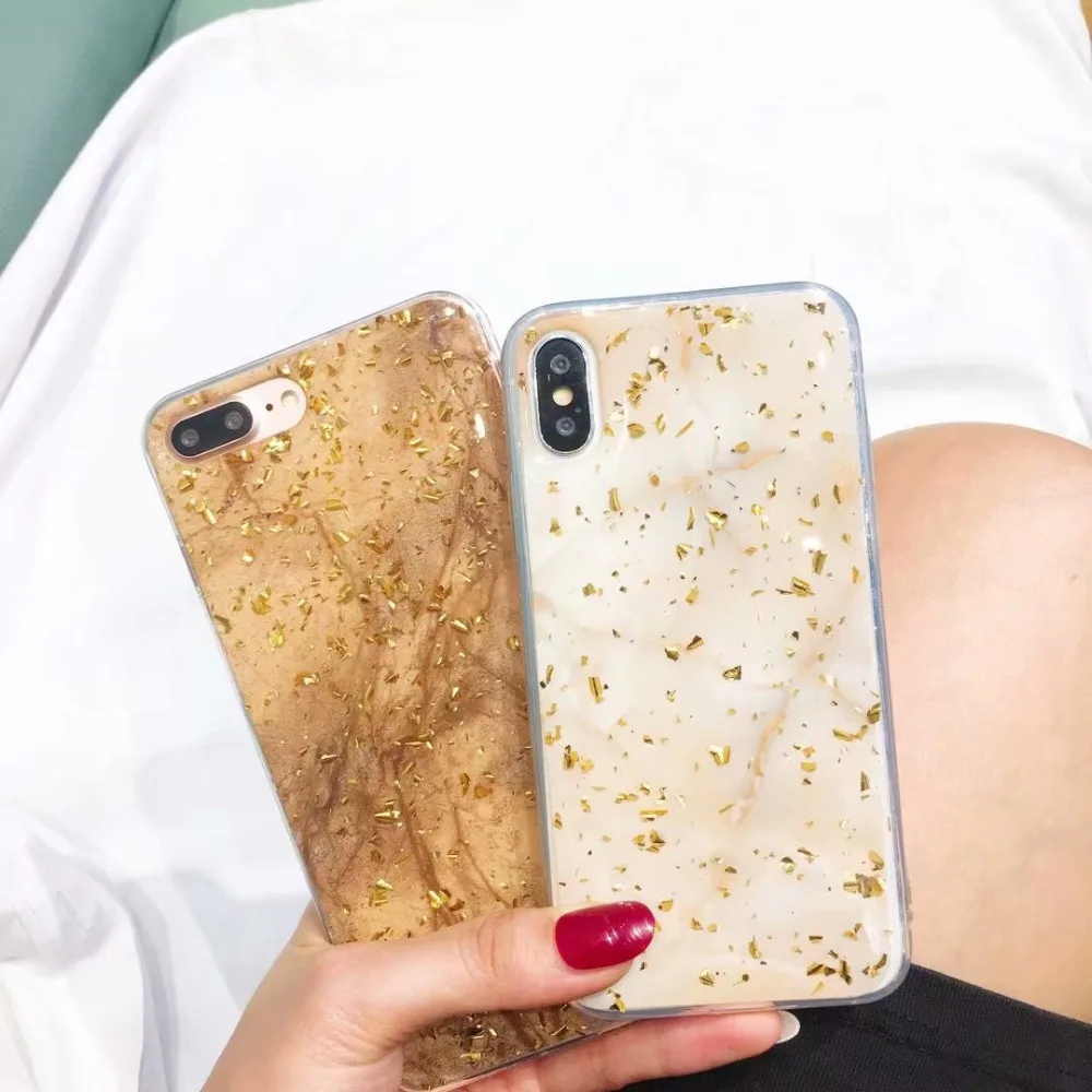 Роскошный брендовый мраморный чехол для Iphone XS Max X XR 7 8 Plus 6 блестящий Блестящий