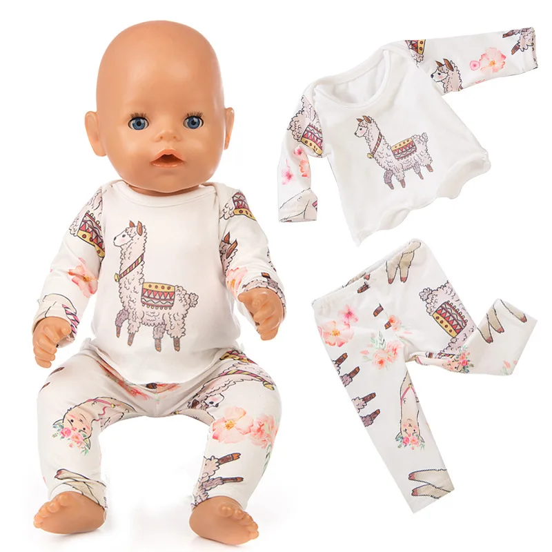 6 видов стилей 2017 Reborn кукольная пижама одежда fit 43 см Baby для 45 девушка кукла детей