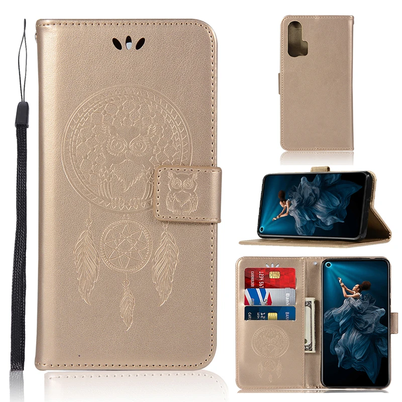 

Case For Huawei Honor 20 Pro Case Owl Fashion Wallet Leather Case For Huawei Honor 20 Pro Cover Luxury Flip Phone Bag Honor 20 +