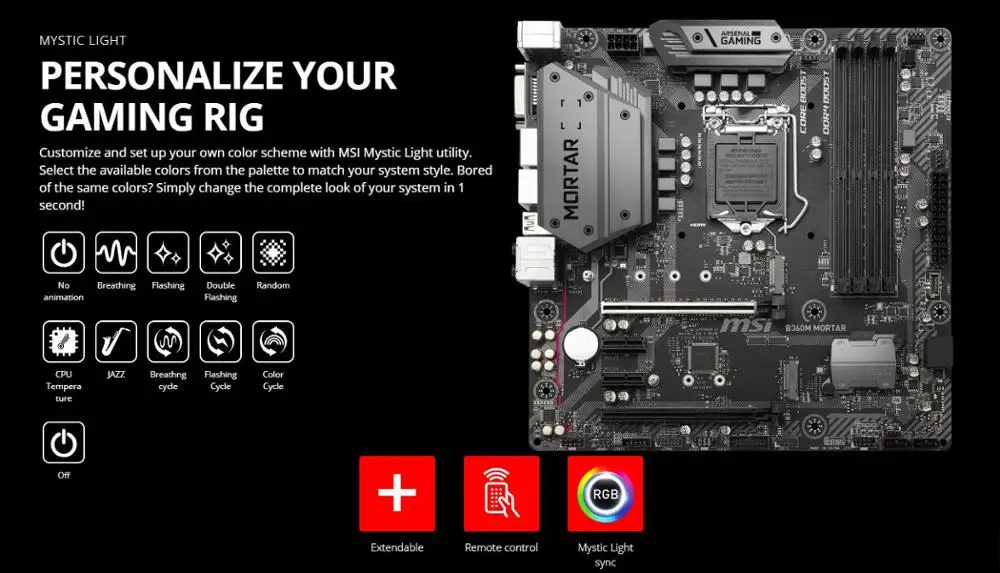 Материнская плата MSI B360M Ступка B360 LGA 1151 DDR4 4 DIMM слота PCI E GEN3 USB 3 1 M.2 SATA3 HDMI DVI CROSSFIRE M ATX