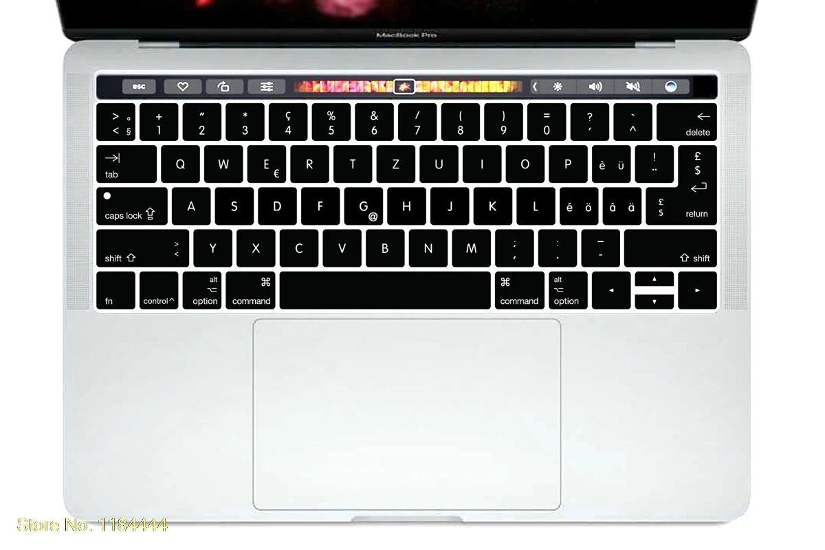 Силиконовый защитный чехол для клавиатуры Macbook New Pro 13 дюймов A1706 15 A1707 с сенсорной