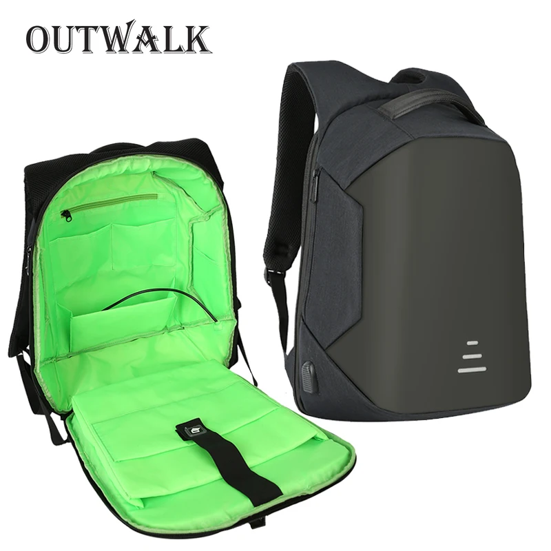 Рюкзак OUTWALK для женщин и мужчин умный дорожный рюкзак с защитой от кражи USB 16