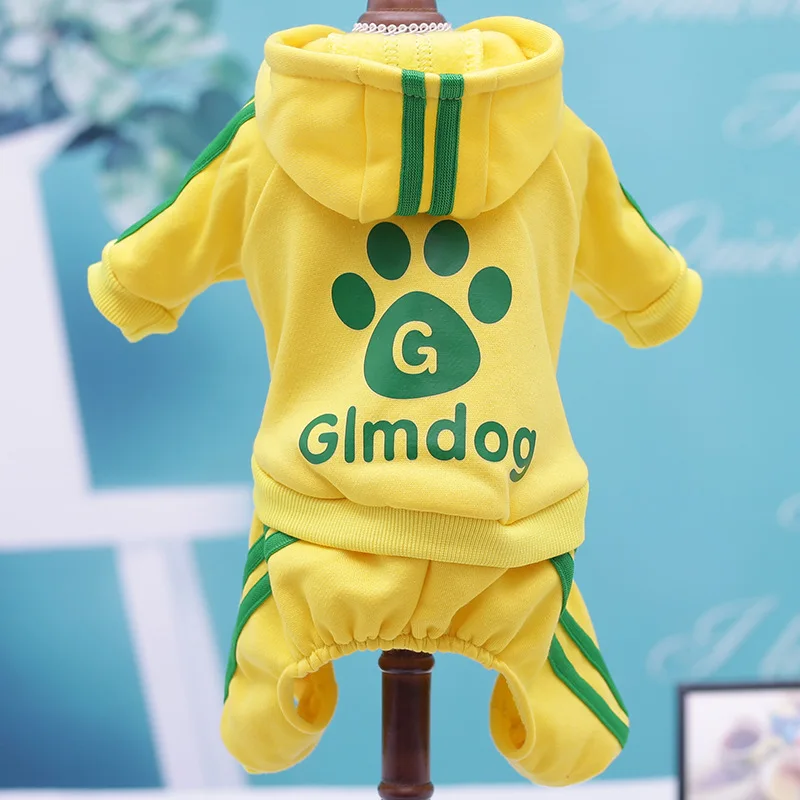 New Dog Clothes Four Leg Jumpsuit Clothing Pet Autumn Winter Costume Hoodie Warm Coat Jacket For Small medium large Dogs | Дом и сад