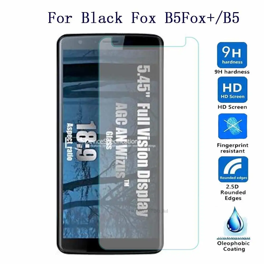 Защитное стекло для экрана для Черной Лисы B5Fox + Закаленное стекло пленка для телефона для Черной Лисы B5 Защитная пленка для стекла