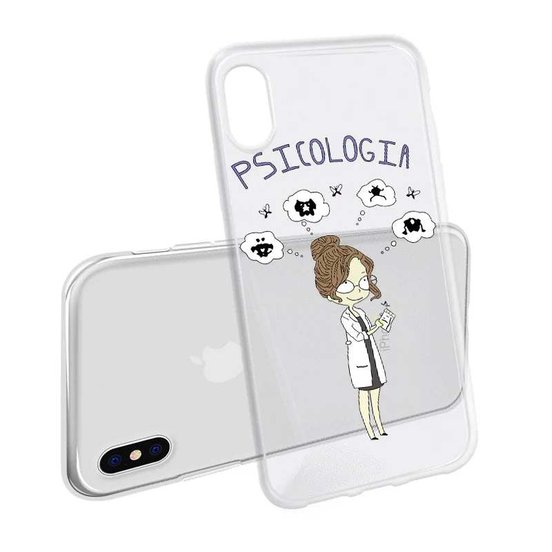 DIFFRBEAUTY милый профессиональный медицинский чехол для iPhone 5 6 6S X Plus прозрачный 8 7
