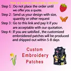 Заказные дизайны вышивальных патчей любого размера любой логотип качество вышитые патчи поставщик