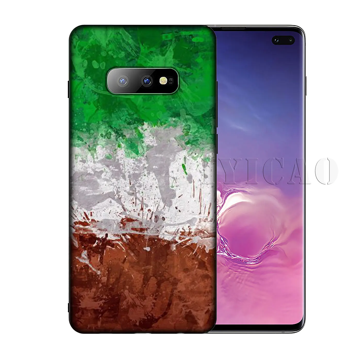 IYICAO Irish Flag art Soft Silicone Phone Case for Samsung Galaxy S20 Ultra S10 Lite S9 S8 Plus S6 S7 Edge S10e Cover |