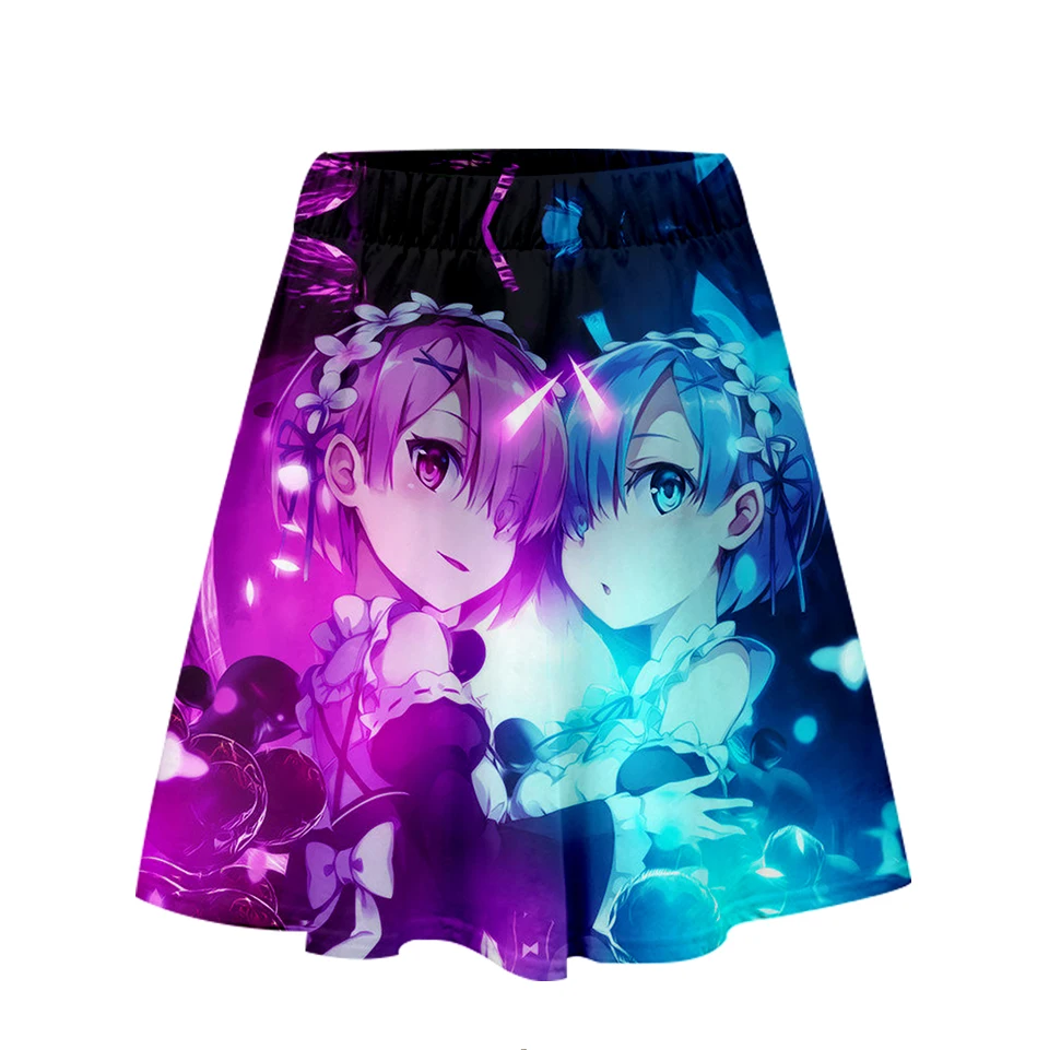 Юбка rem &amp ram Rem Женская Повседневная пикантная модная мультяшная анимация с