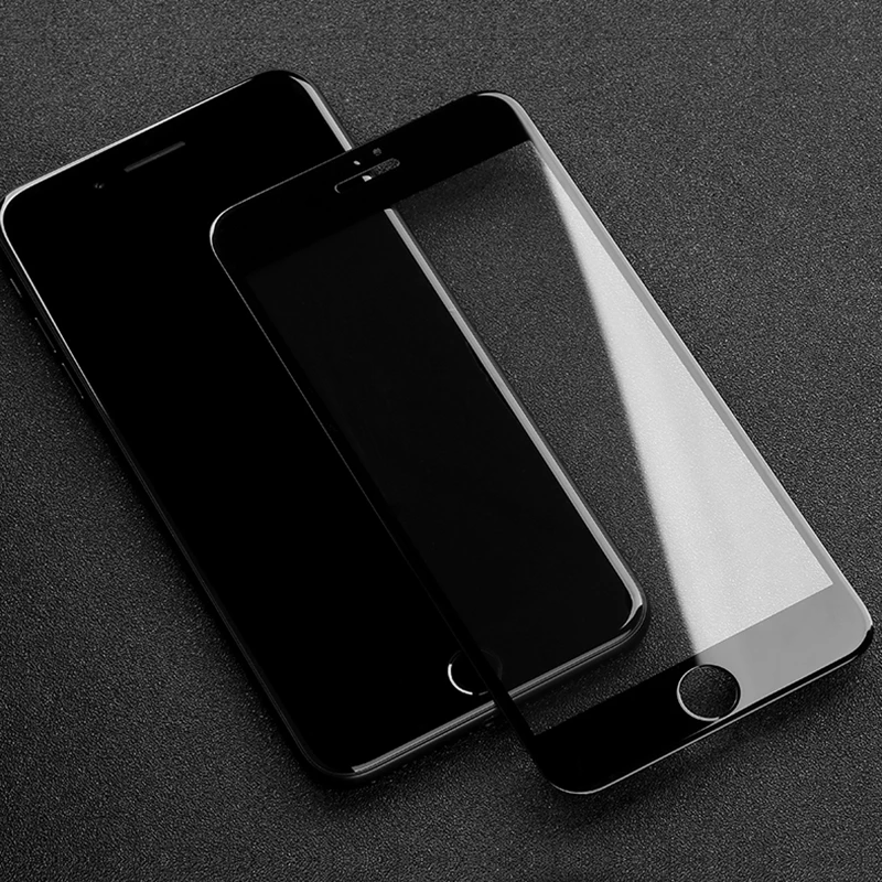 CHYI 5D изогнутое стекло для iphone 6 7 plus защита на весь экран олеофобное покрытие 9H закаленное защитное для iphone 8 plus стекло