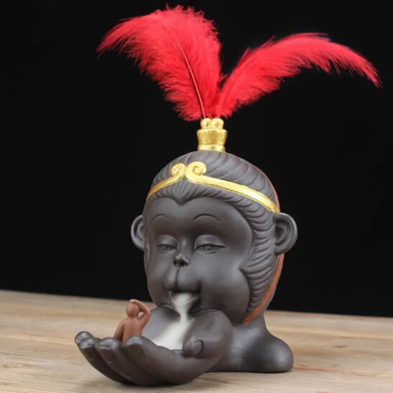 Курильница Керамическая с изображением монаха короля обезьян солнца укуна | Дом