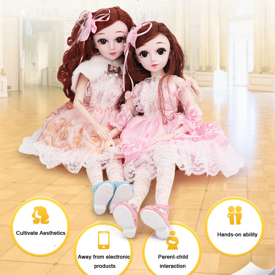 60 см BJD 19 суставов имитация смарт кукла принцесса говорящие игрушки девочка