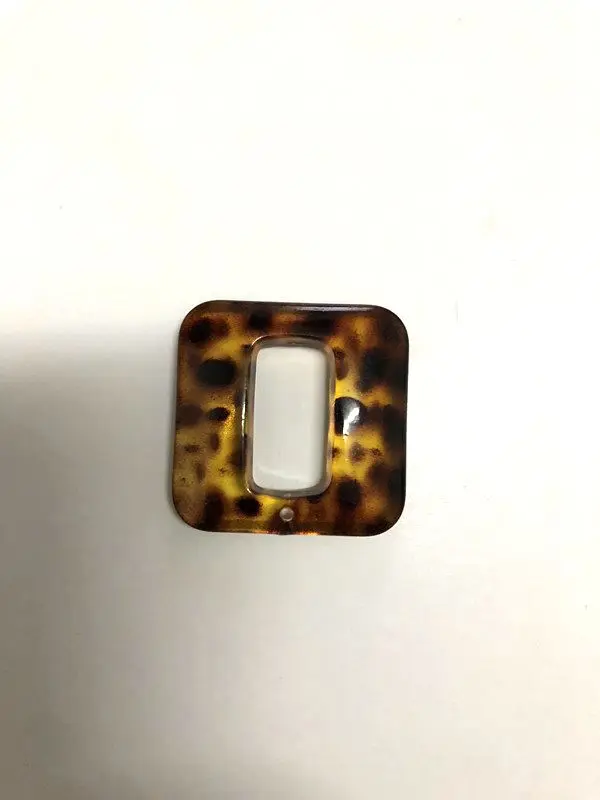 leopard square 20 шт./лот, акриловые цепочки и ожерелья, связанные с сумкой цепочки, аксессуары, женские Украшения, самодельные детали, очки, цепочки, компоненты, N082-83 - Цвет: leopard square