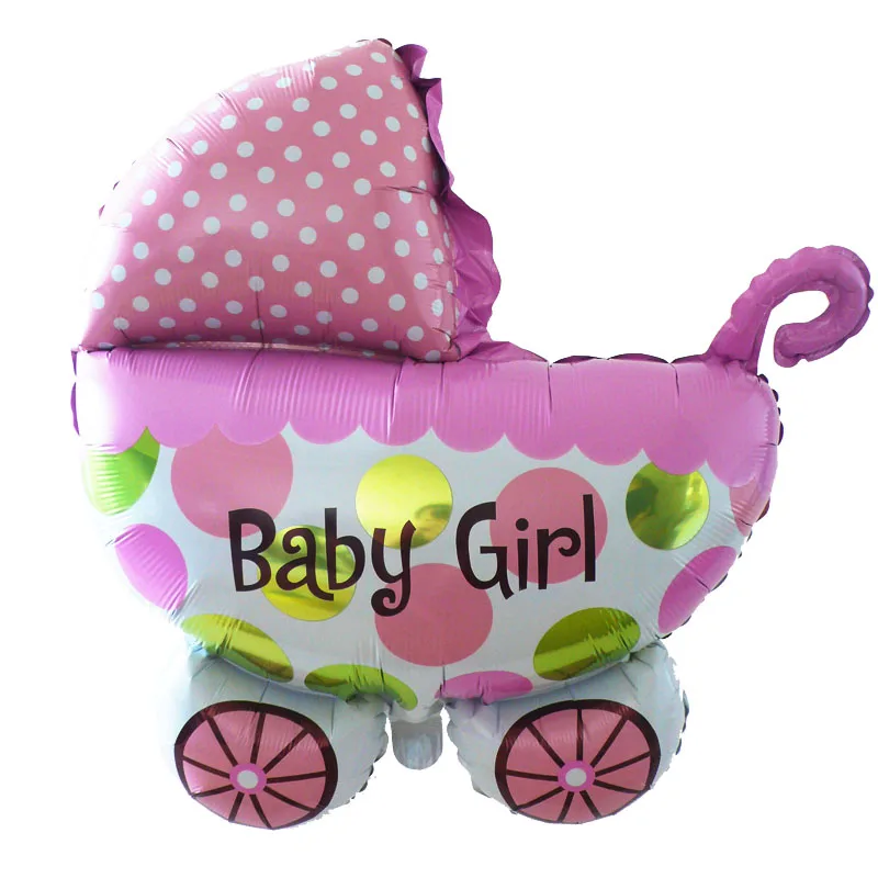 baby girl car 1 шт большой ребенок мальчик девочка форма шары 1-й День Рождения шар детский душ Гелиевый шар для ребенка пол раскрыть День Рождения Декор - Цвет: baby girl car