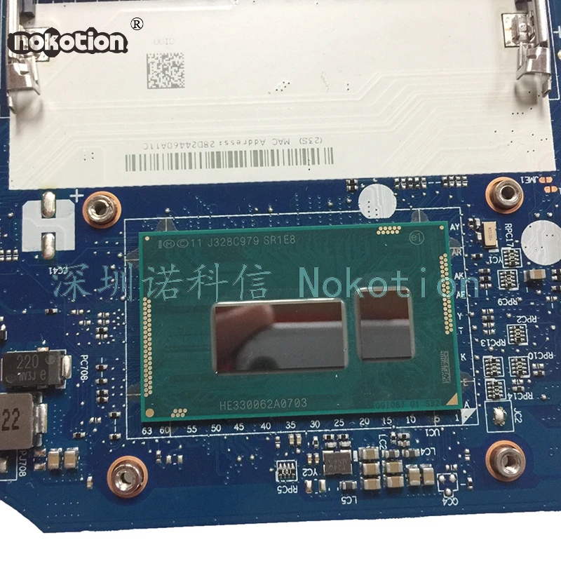 NOKOTION ACLU1 ACLU2 UMA NM-A272 для lenovo G50-70 материнская плата ноутбука SR1E8 3558U DDR3L | Компьютеры и