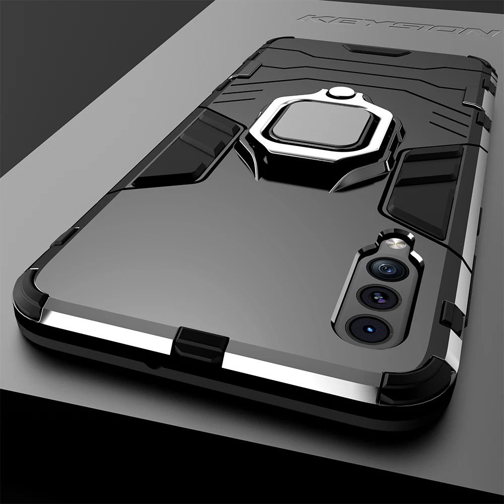 Ударопрочный армированный чехол KEYSION для Samsung Galaxy A50 A30 A20 держатель подставка