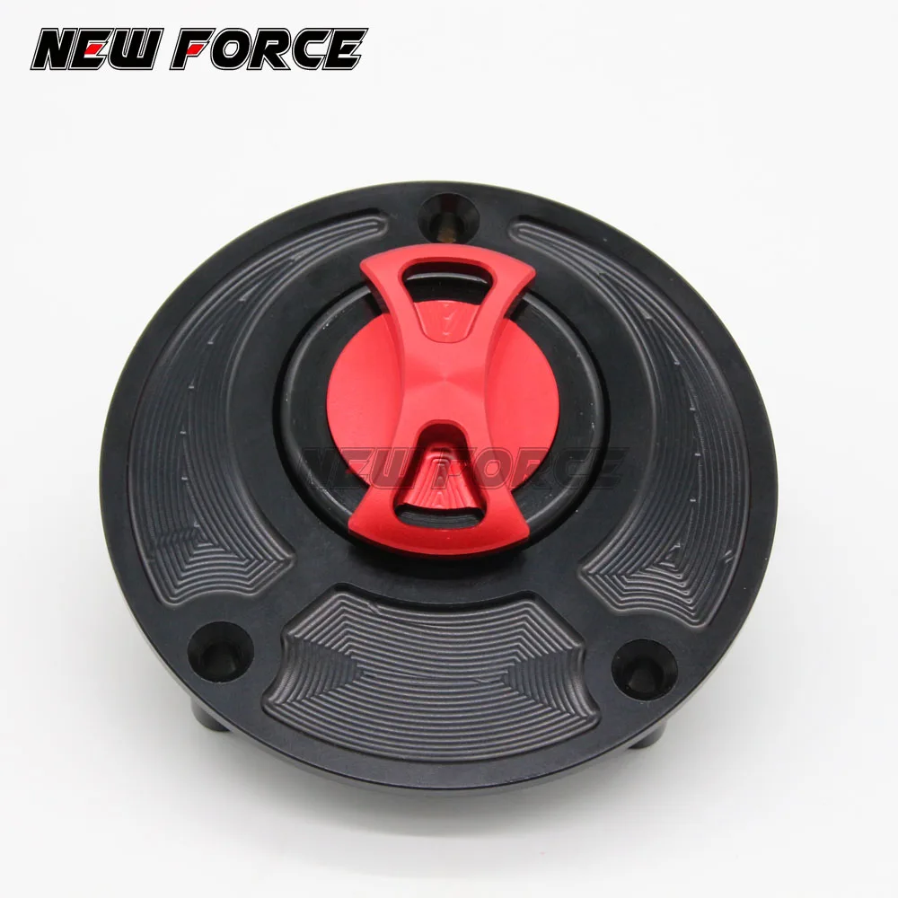 red Алюминий Keyless Топливный бак мотоцикла газа Кепки Обложка для Suzuki GSXR 600 750 04-13 1000 SV650 SV1000 GSXR1300 Hayabusa аксессуар - Цвет: red