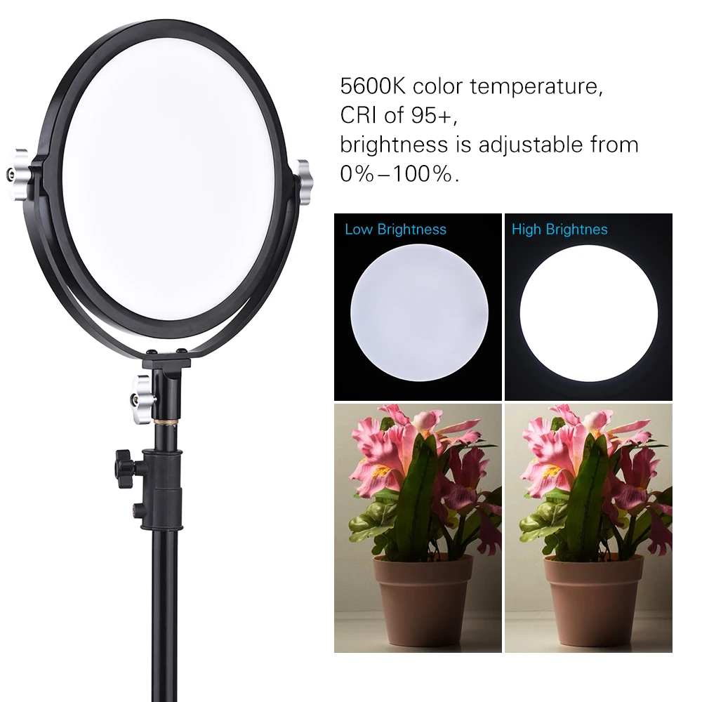 Andoer OLED 260 5600K Цветовая температура с регулируемой яркостью светодиодный видео