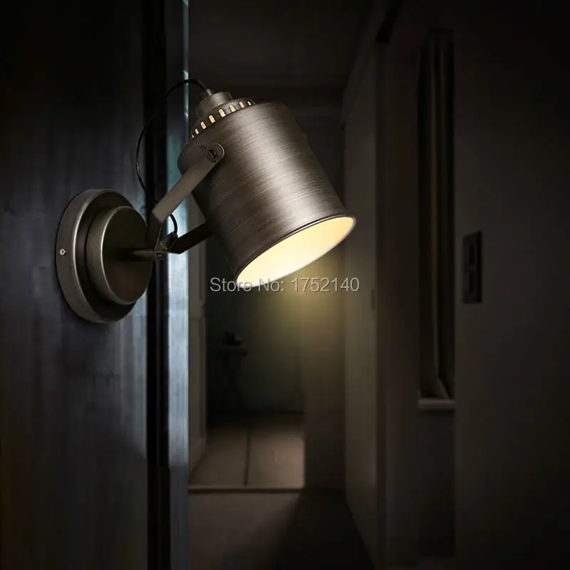 Поворотный Настенный светильник в скандинавском стиле индастриал лофт.