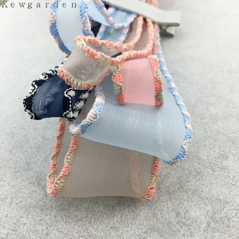 Kewgarden 15mm 1.5cm Double Colours Side Yarn Ribbon DIY Bowknot Accessories Satin ribbons handmade tape 6m/lot | Дом и сад