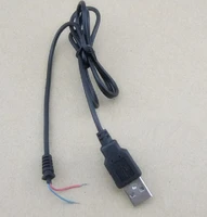 1pcs k396 80cm usb cable data cord hub male 2 line single head plug adapter connector free shipping