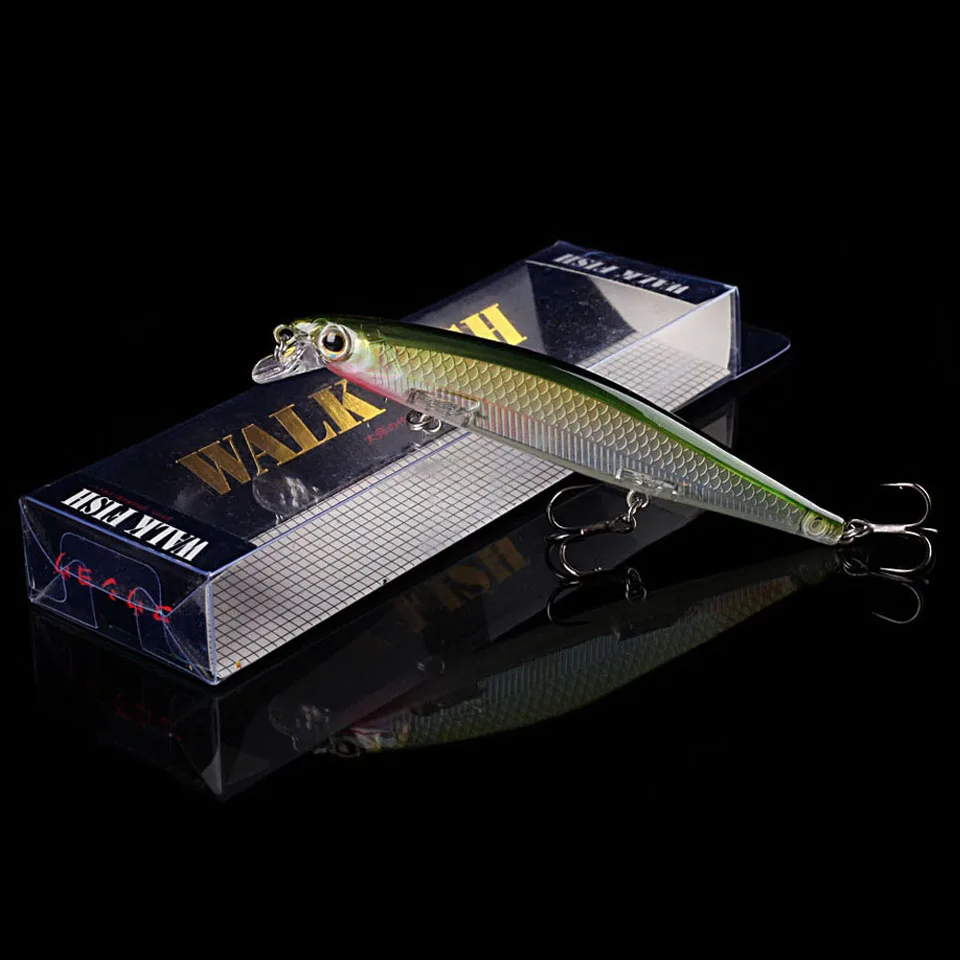 

Ходить рыбы Гольян рыбаловная приманка лазерный жесткая искусственная приманка 3D глаза на высоком каблуке 11 см, 13 гр катушка для ловли вобл...