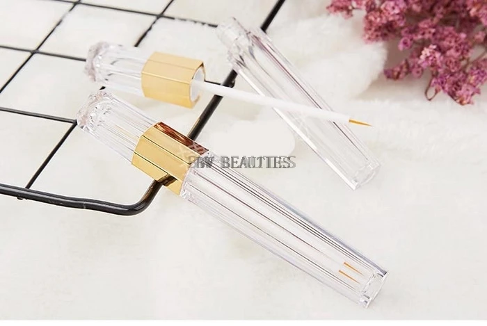 

100pcs/lot 3ML Empty Clear Plastic Eyeliner Tube, Beauty Makeup Eyelashes Growth Liquid Refillable Bottle, Cosmetic Containers