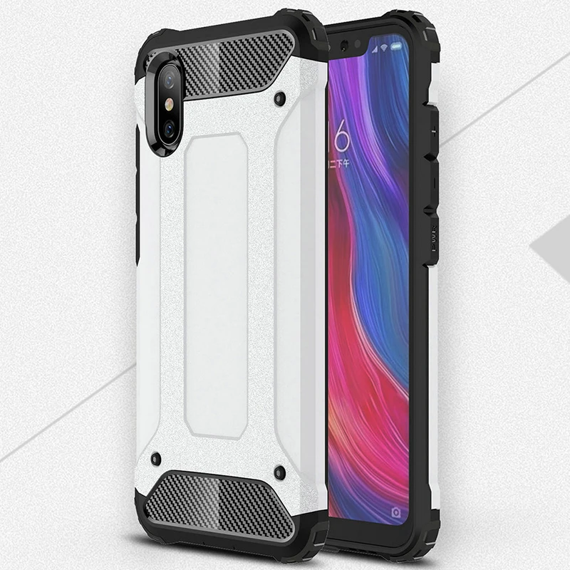 

50PCS Luxury Shockproof Protection Phone Case For Xiaomi Mi 9T CC9 9 SE 8 Lite 6 5 5S A2 A1 F1 Max 2 Mix 3 2S Hybrid Armor Cover