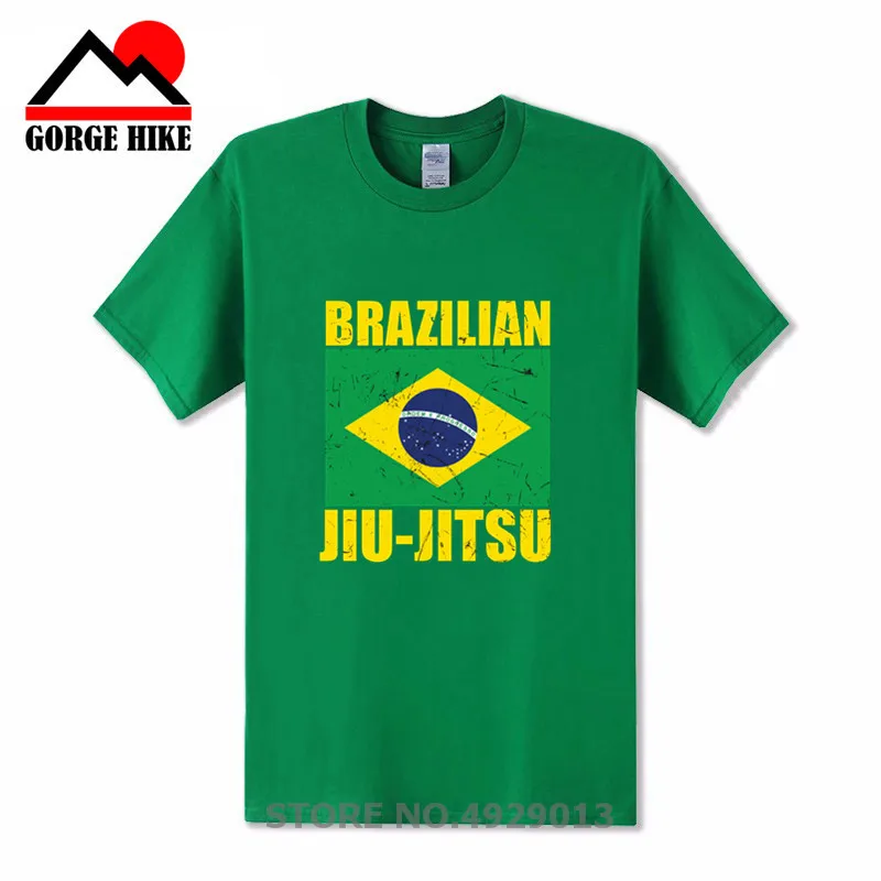 Бразильская футболка jujitsu Мужская из хлопка трикотажная для сборной страны