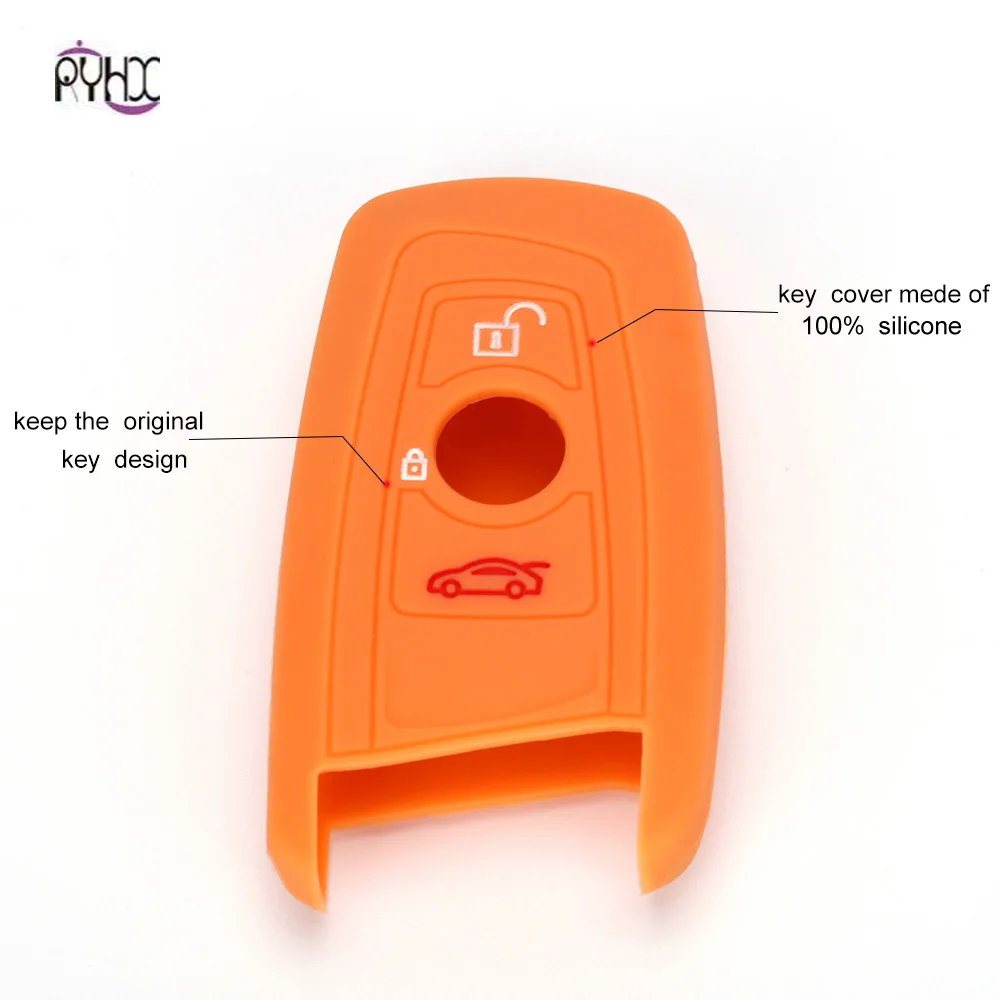Fashionable Silicone car key cover holder case Car accessories For 1 3 5 7 Series F30 F31 F34 F10 F07 X1 X3 X4 X5 X6 | Автомобили и