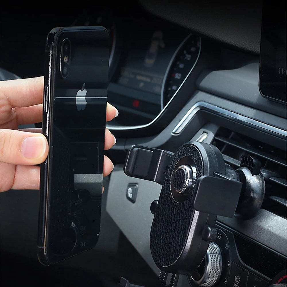 NYFundas 360 Degree Adjustable Car Phone Holder For iphone X XS MAX 8 Plus Samsung S9 S8 Note 9 Mount Clip Stand Smartphone |