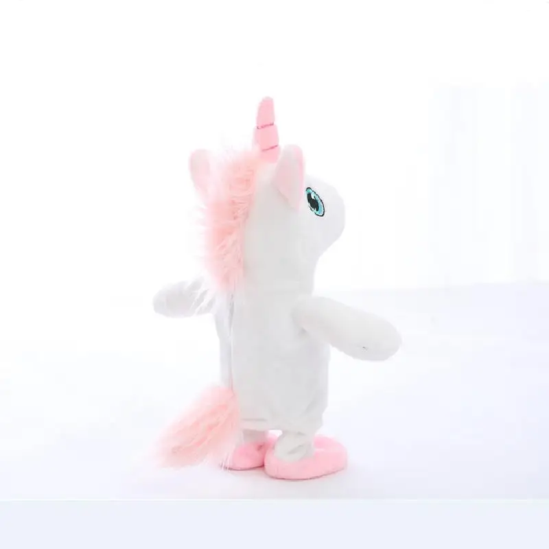 Повторите слова Kawaii Unicorn 20 см обучающие говорящие мягкие животные Лошадь
