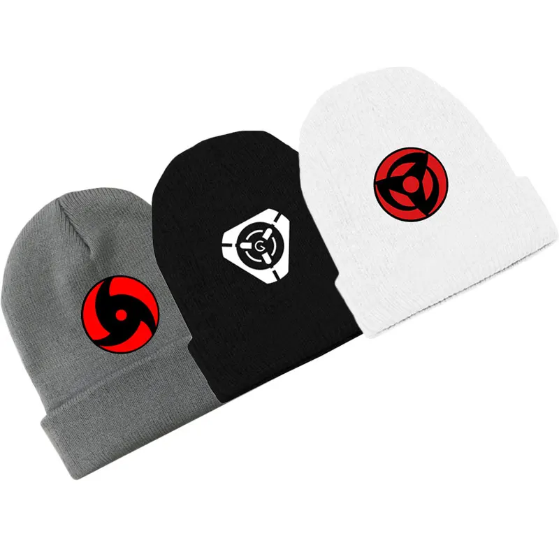 Мода Аниме Hokage Shippuden Какаши Шаринган шапочки хлопок вязать лыжные Skullies Хип-хоп кепки Весна Зима Осень Косплей шляпа подарок