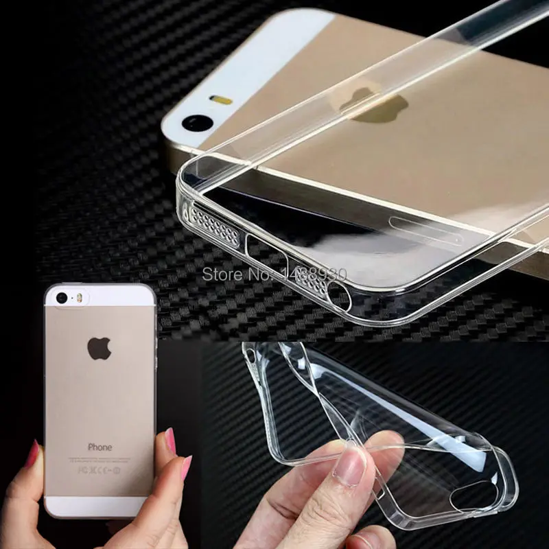 TPU Soft cover For iPhone5S case Transparent clear GEL shell for iphone 5 5s se thin 0.3mm Phone cases Hot sale candy color | Мобильные