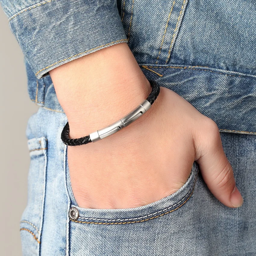 Женский браслет из натуральной кожи с магнитной пряжкой|bracelets for|charm braceletcharm bracelets