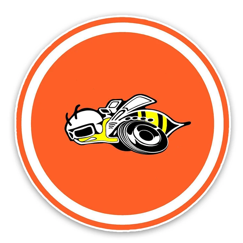 

YJZT 12.5CM12.5CM Interesting Bees Colored PVC Car Sticker Decoration Graphic C1-5179
