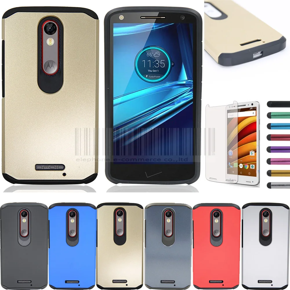 Для Motorola Moto X force/Droid Turbo 2 5 3 дюймов с/без пленки + тонкий гибридный армированный